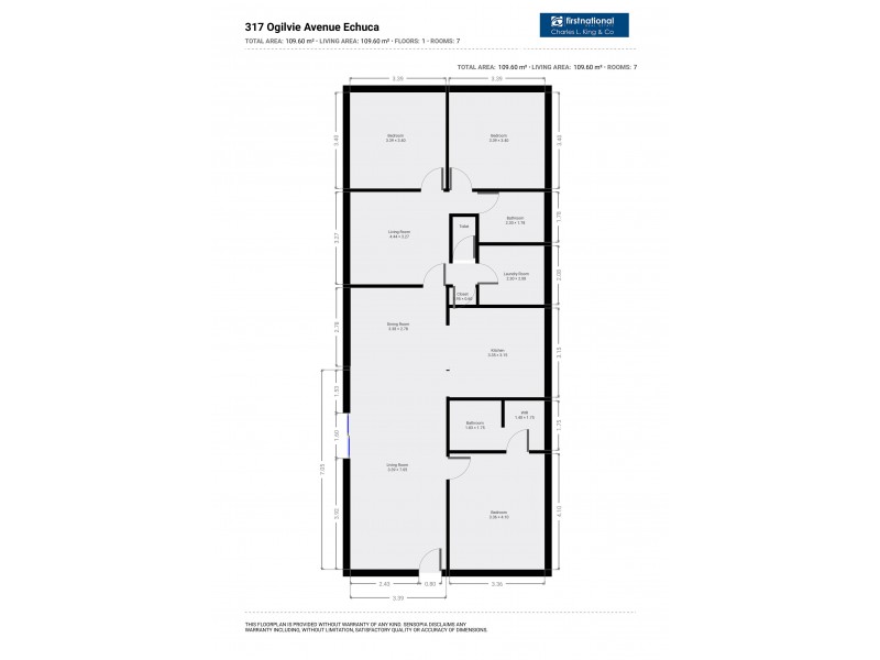 317 Ogilvie Avenue, Echuca VIC 3564 Floorplan