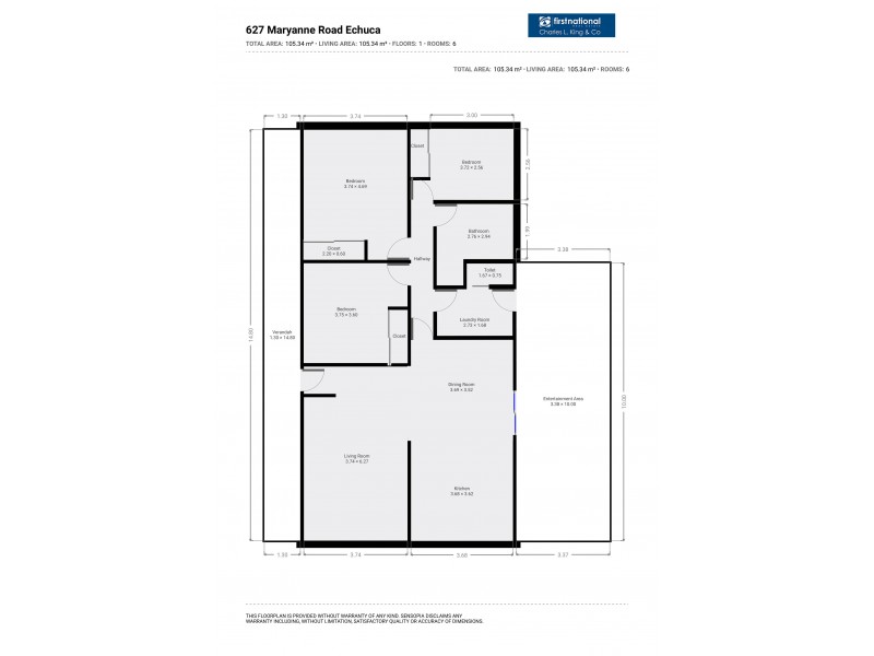 627 Mary Ann Road, Echuca VIC 3564 Floorplan