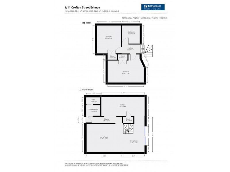 1/11 Crofton Street, Echuca VIC 3564 Floorplan