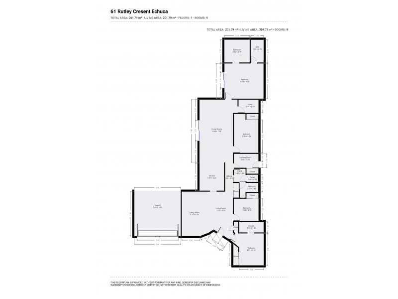 61  Rutley Crescent, Echuca VIC 3564 Floorplan