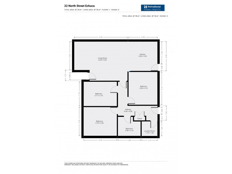 1/22 North Street, Echuca VIC 3564 Floorplan