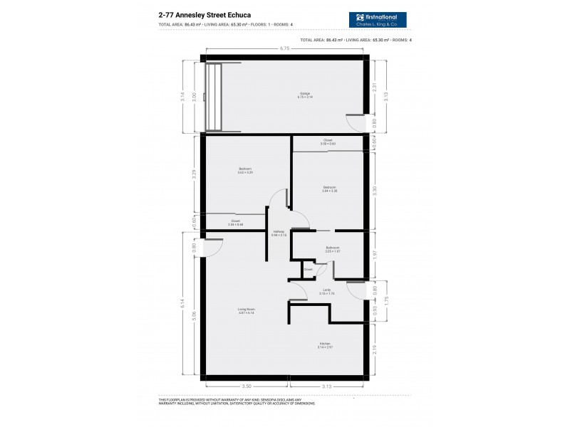 2/77 Annesley Street, Echuca VIC 3564 Floorplan
