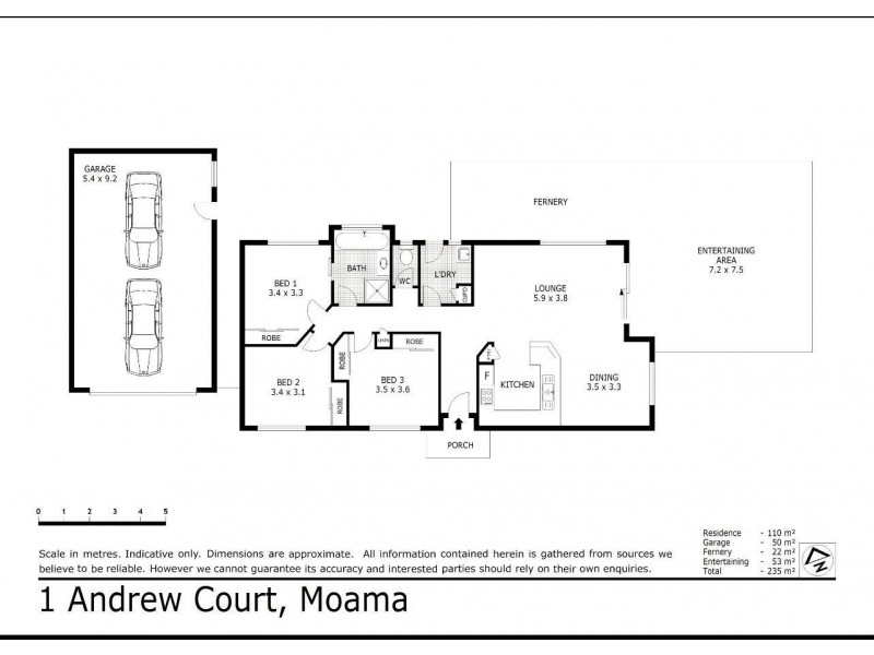 1 Andrews Court, Moama NSW 2731 Floorplan
