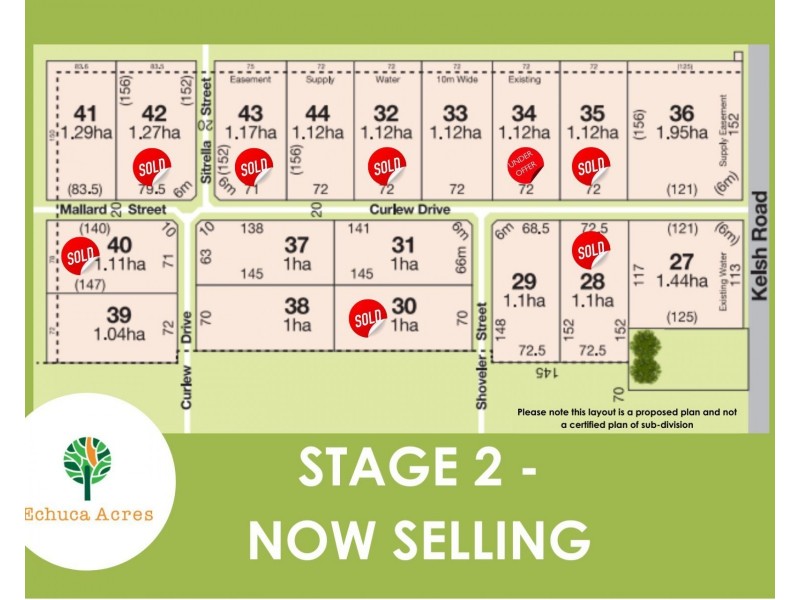 Echuca Acres Estate, 33 Curlew Drive, Echuca VIC 3564