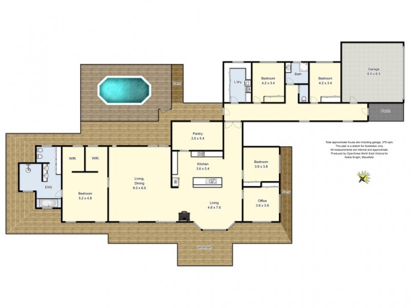 104 Bunstons Road, Tolmie VIC 3723 Floorplan
