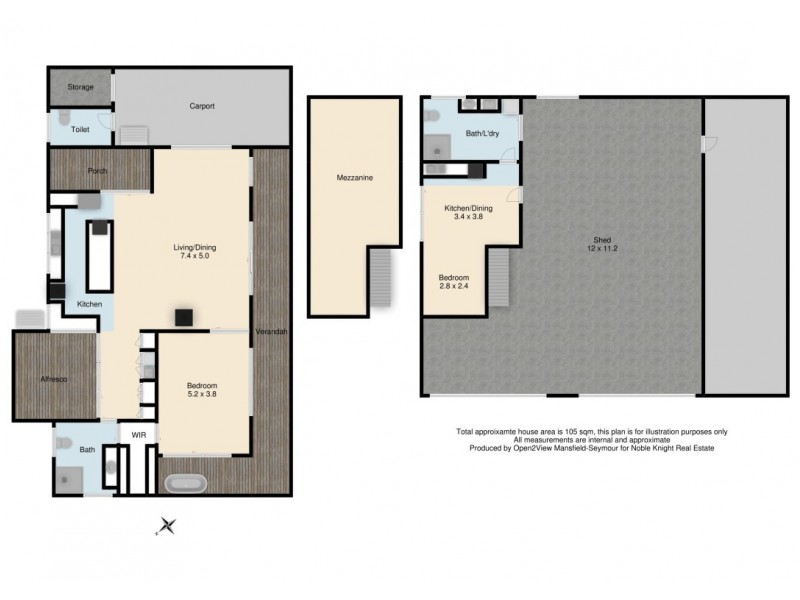 136 Ambrose Drive, Tolmie VIC 3723 Floorplan