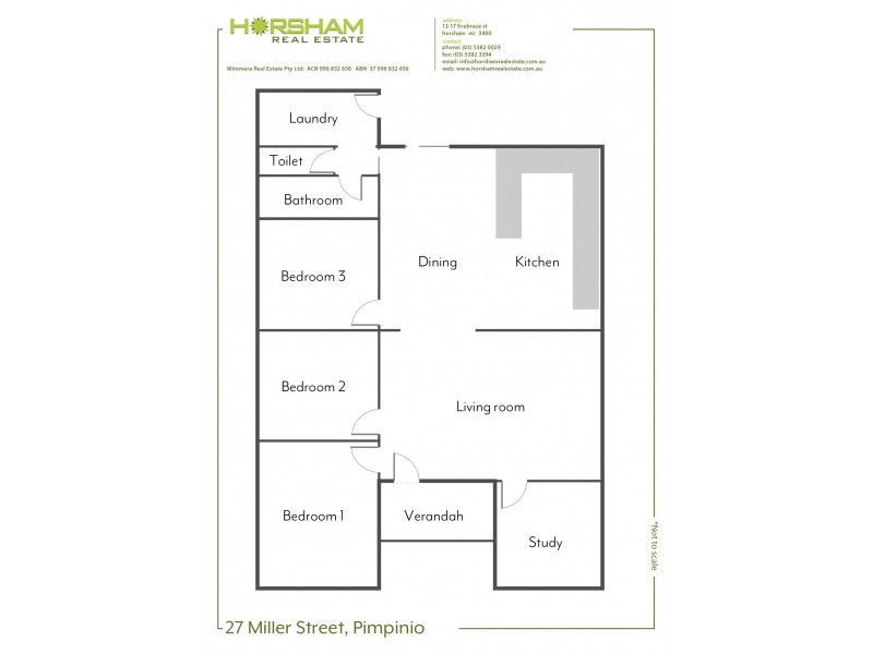27 Miller Street, Pimpinio VIC 3401 Floorplan