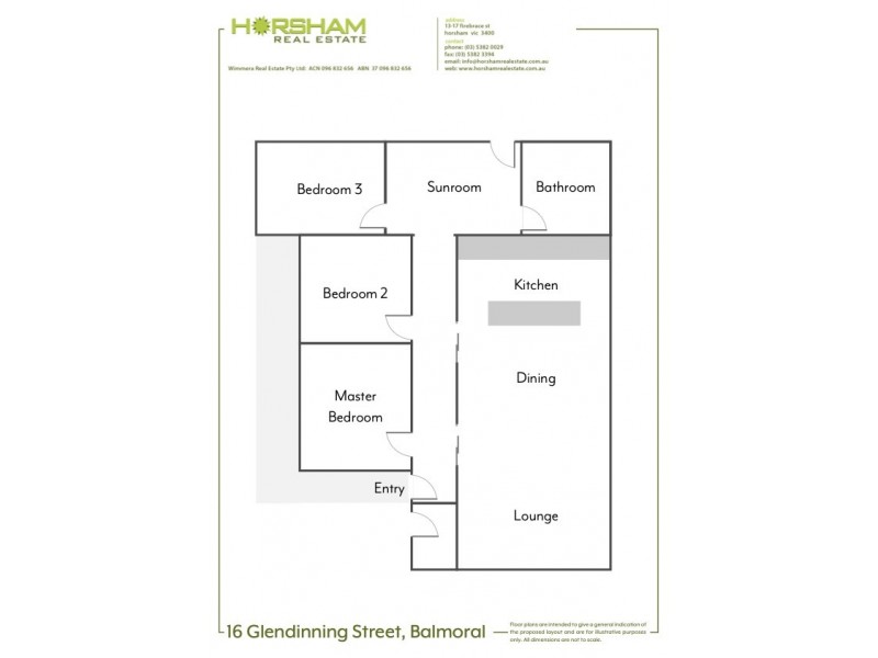 16 Glendinning Street, Balmoral VIC 3407 Floorplan