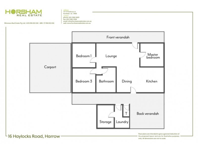 16 Haylocks Road, Harrow VIC 3317 Floorplan