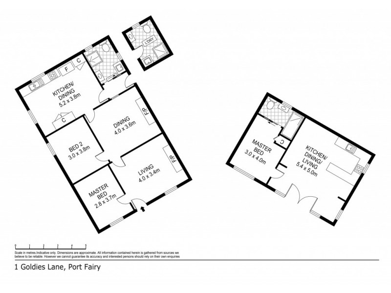 1 Goldies Lane, Port Fairy VIC 3284 Floorplan