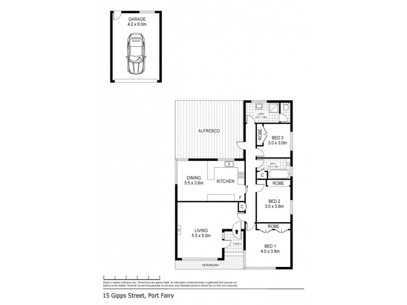 15 Gipps Street, Port Fairy VIC 3284 Floorplan
