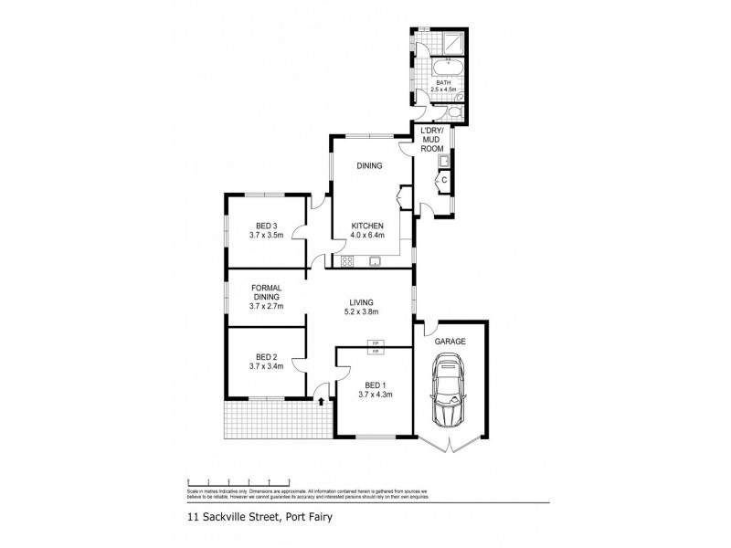 11 Sackville Street, Port Fairy VIC 3284 Floorplan