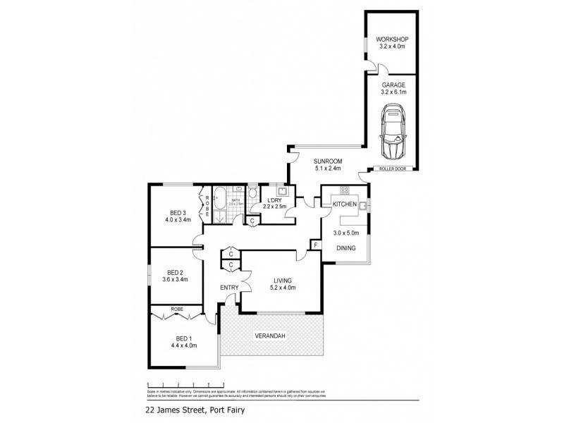 22 James Street, Port Fairy VIC 3284 Floorplan