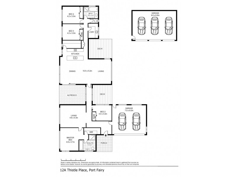 12B Thistle Place, Port Fairy VIC 3284 Floorplan