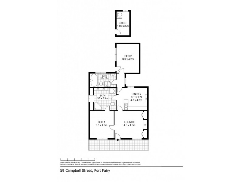 59 Campbell Street, Port Fairy VIC 3284 Floorplan