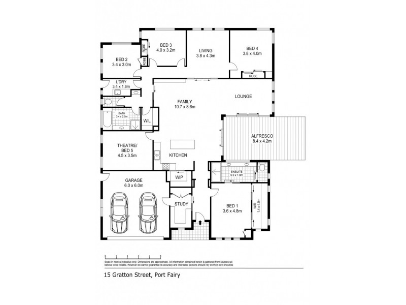 15 Gratton Street, Port Fairy VIC 3284 Floorplan