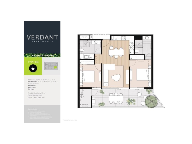 1506/78 Stirling Street, Perth WA 6000 Floorplan