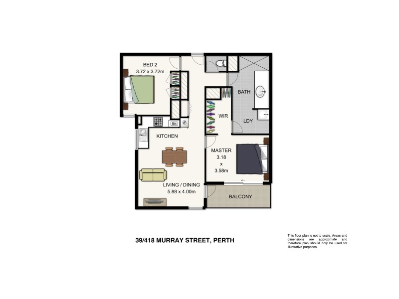 39/418 Murray Street, Perth WA 6000 Floorplan