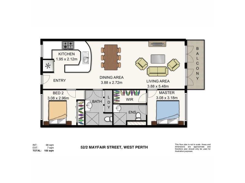 52/2 Mayfair Street, West Perth WA 6005 Floorplan