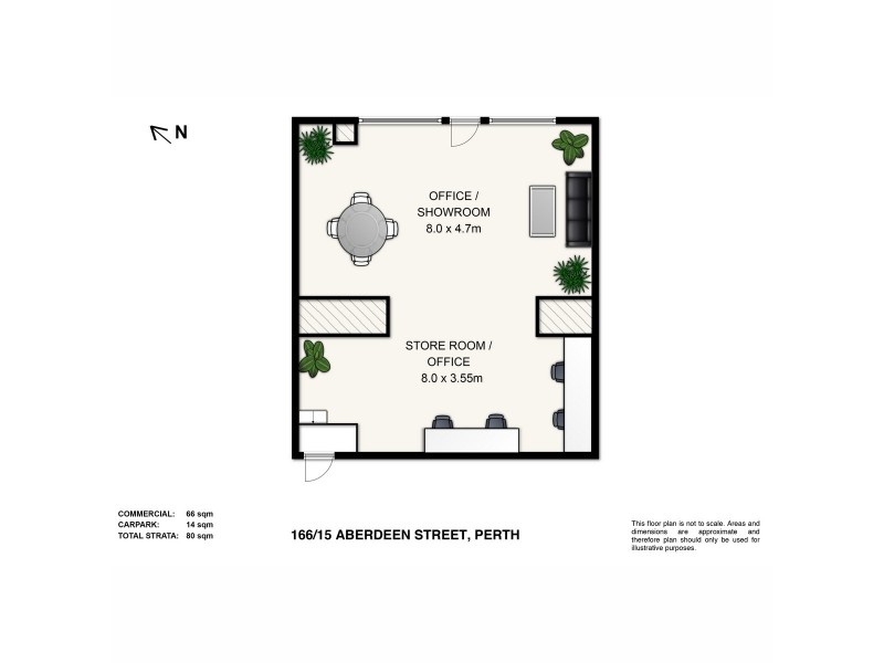 166/15 Aberdeen Street, Perth WA 6000 Floorplan