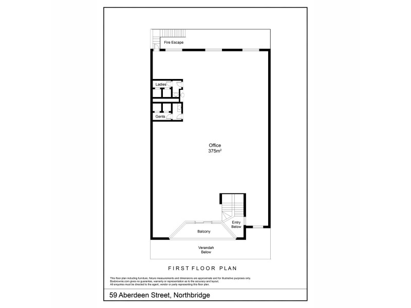 Ground Floor/59 Aberdeen Street, Northbridge WA 6003 Floorplan