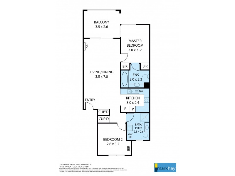 22/5 Delhi Street, West Perth WA 6005 Floorplan