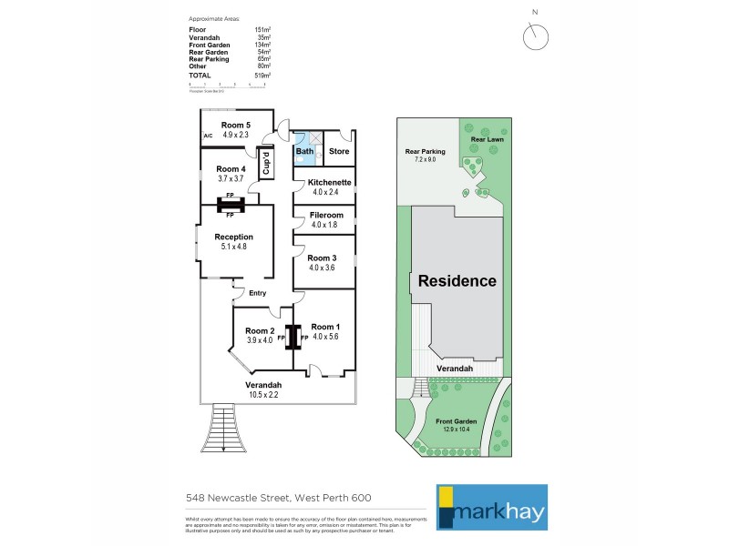 548 Newcastle Street, West Perth WA 6005 Floorplan