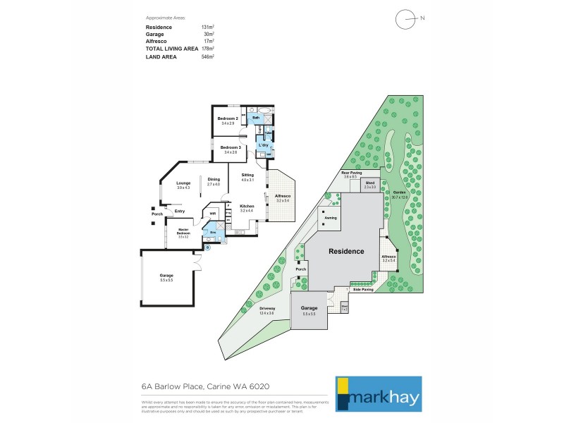 6A Barlow Place, Carine WA 6020 Floorplan