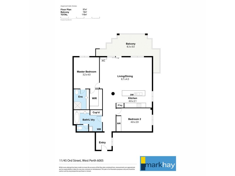 11/45 Ord Street, West Perth WA 6005 Floorplan