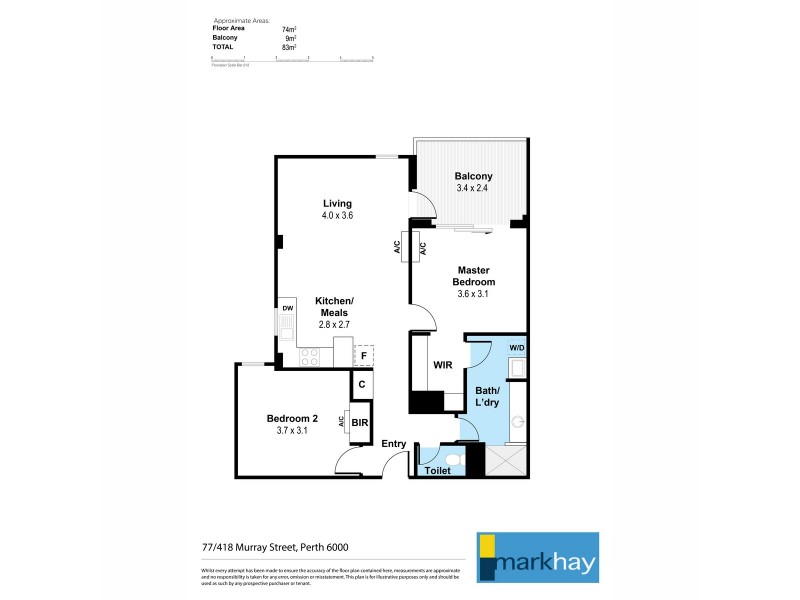 77/418 Murray Street, Perth WA 6000 Floorplan