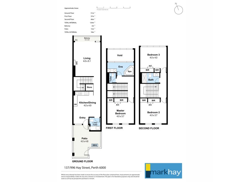 137/996 Hay Street, Perth WA 6000 Floorplan