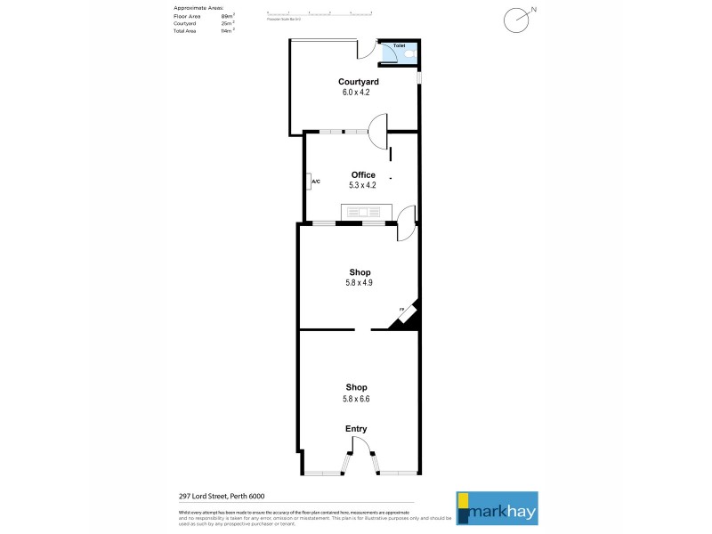 297 Lord Street, Perth WA 6000 Floorplan