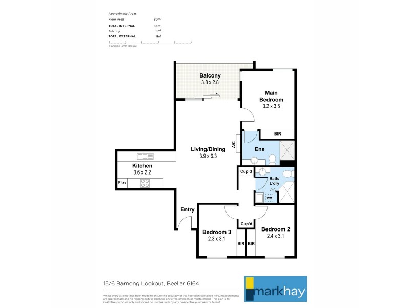15/6 Barnong Lookout, Beeliar WA 6164 Floorplan