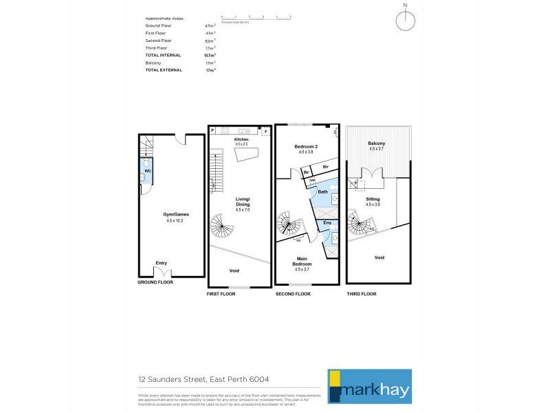 12 Saunders Street, East Perth WA 6004 Floorplan