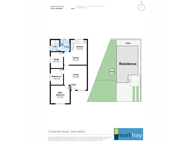 12 Bramall Street, East Perth WA 6004 Floorplan
