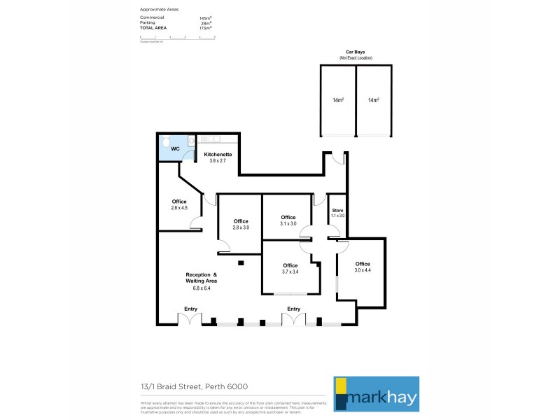 13/1 Braid Street, Perth WA 6000 Floorplan