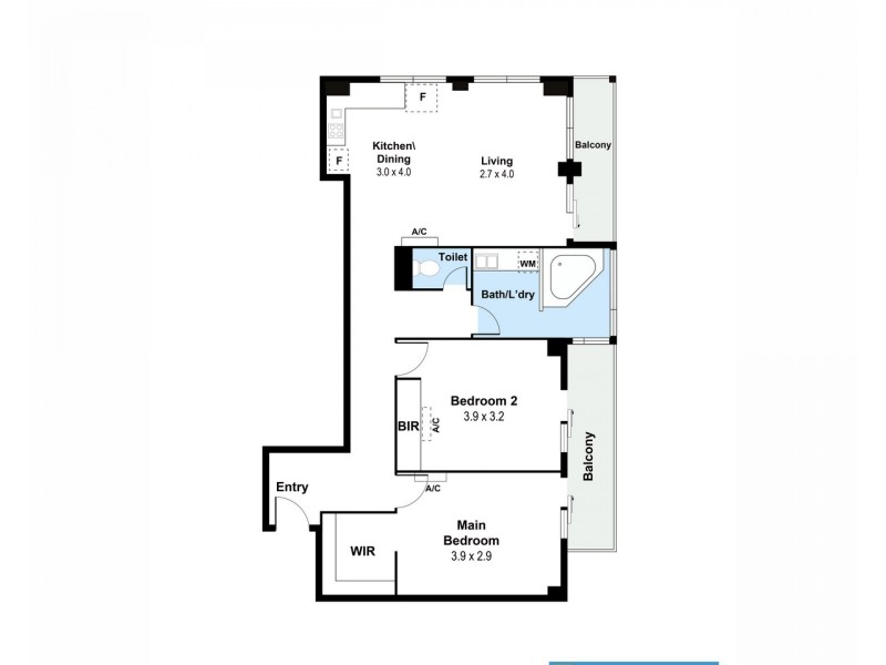 116/996 Hay Street, Perth WA 6000 Floorplan