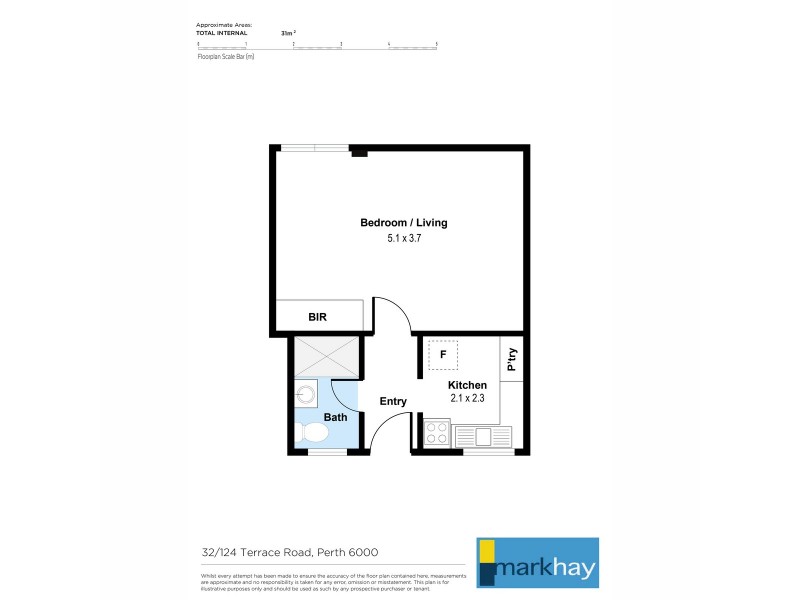 32/124 Terrace Road, Perth WA 6000 Floorplan