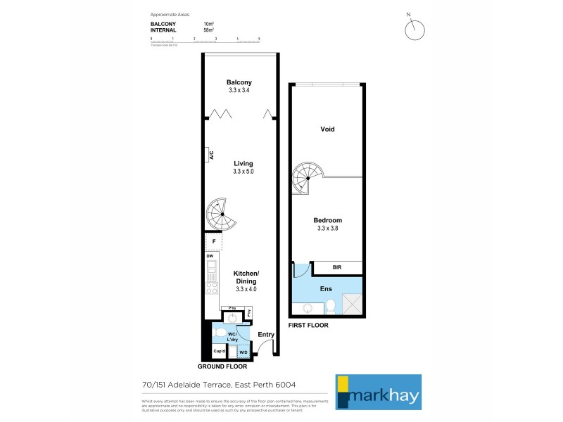 70/151 Adelaide Terrace, East Perth WA 6004 Floorplan