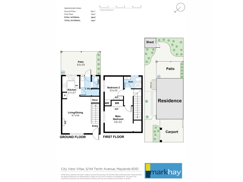5/44 Tenth Avenue, Maylands WA 6051 Floorplan