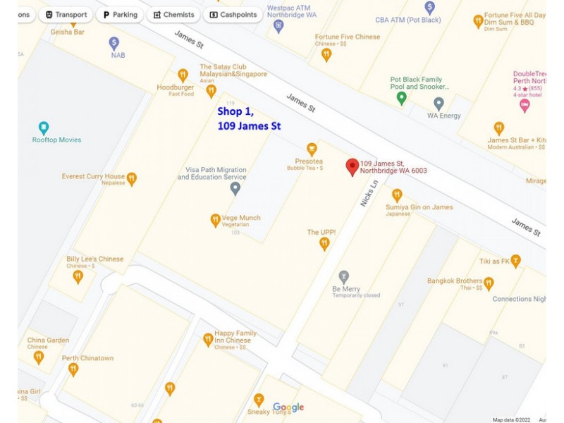 Shop 1B/109 James Street, Northbridge WA 6003