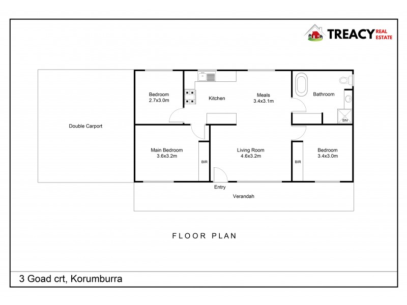 3 Goad Court, Korumburra VIC 3950 Floorplan