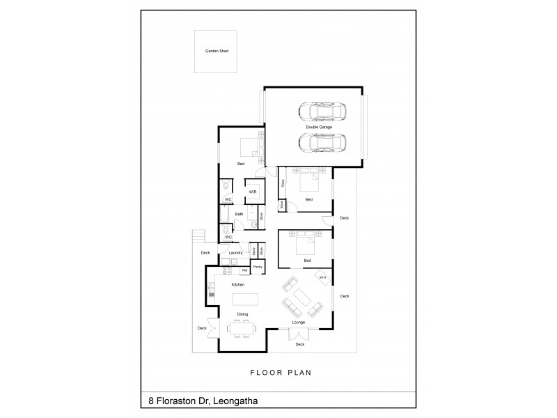 8 Floraston Drive, Leongatha VIC 3953 Floorplan
