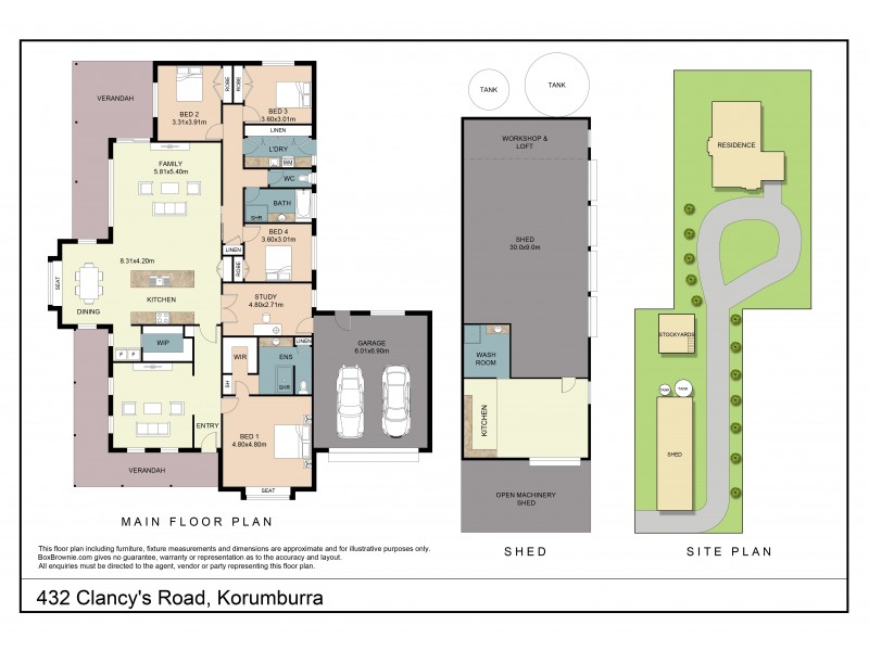 432 Clancys Road, Korumburra VIC 3950 Floorplan
