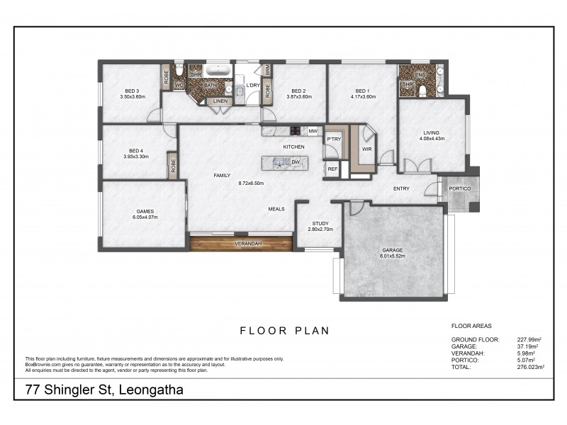 77 Shingler Street, Leongatha VIC 3953 Floorplan