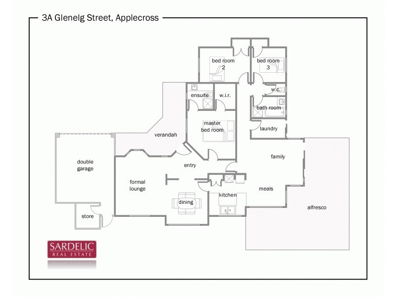3a Glenelg Street, Applecross WA 6153 Floorplan