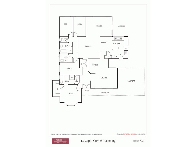 13 Capill Corner, Leeming WA 6149 Floorplan