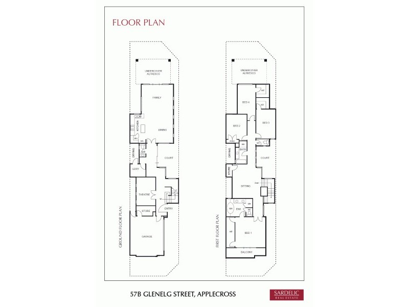 57B Glenelg Street, Applecross WA 6153 Floorplan