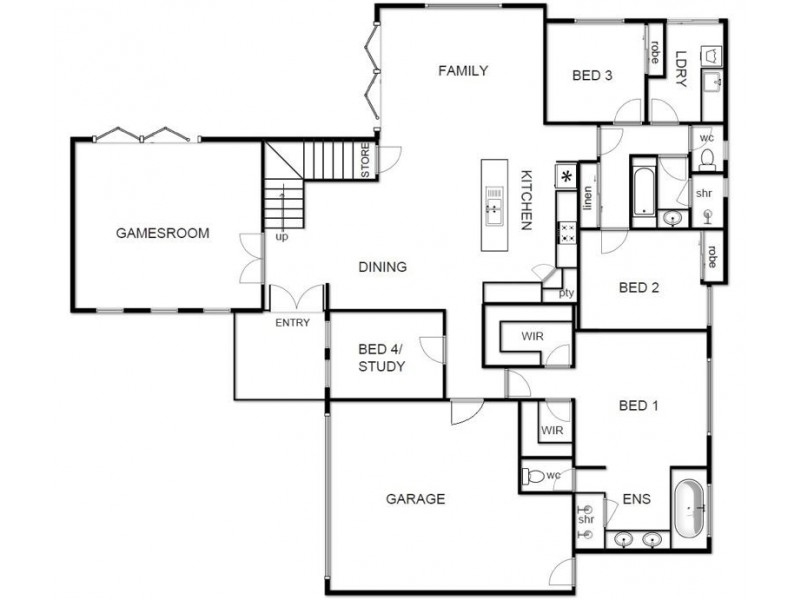 43B Conochie Crescent, Manning WA 6152 Floorplan