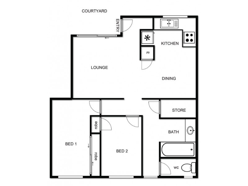 17/80 Edgecumbe St, Como WA 6152 Floorplan